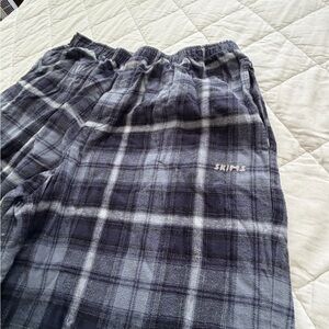 SKIMS Purple/Black/White Plaid Lounge Pants